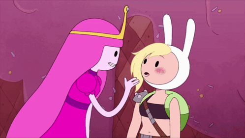 princess bubblegum and finn from adventure time talking