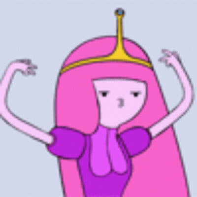Princess Bubblegum From Adventure Time Is Wearing Sunglasses And A Crown On Her Head . GIF