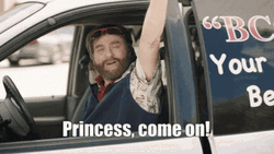 Princess Come On Let's Ride GIF