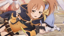 Princess Connect Redive Anime Misogi Smug Snap GIF