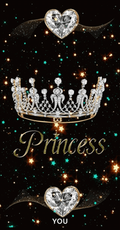 Princess Crown With Word Princess GIF