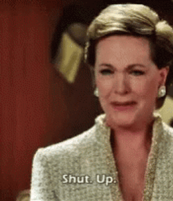 Princess Diaries 2 Queen Clarisse Renaldi Shut Up GIF