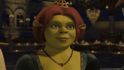 Princess Fiona Wearing Green Dress And Necklace GIF