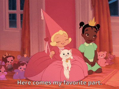 Princess Holding Cat Here Comes My Favorite Part