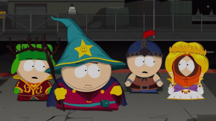 Princess Kenny And Friends In Costume GIF