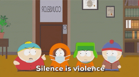 Princess Kenny Silence Is Violence GIF