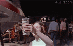 Princess Leia Hold My Beer Starwars GIF