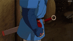 Princess Mononoke Ashitaka Holding His Powers GIF