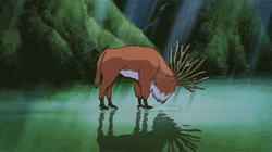 Princess Mononoke Forest Spirit Walking Away GIF