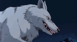 Princess Mononoke Moro Laughing  GIF