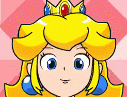 Princess Peach Cute Face GIF