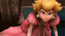 Princess Peach Fierce Look GIF