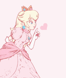 Princess Peach Heart GIF
