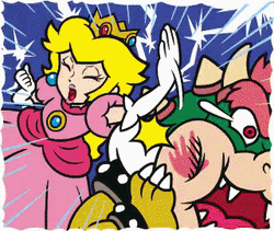 Princess Peach Slap GIF