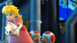 Princess Peach Sneaking GIF