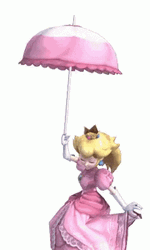 Princess Peach Umbrella GIF