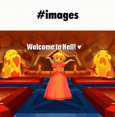 Princess Peach Welcome To Hell GIF