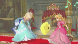 Princess Peach With Elsa GIF