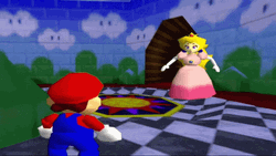 Princess Peach With Super Mario GIF