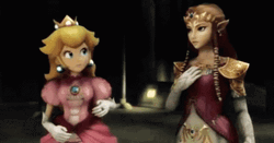 Princess Peach With Zelda GIF