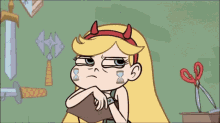 Princess Star Butterfly Being Suspicious  GIF