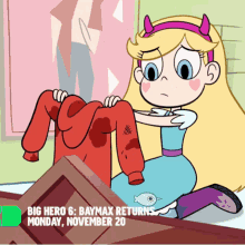 Princess Star Butterfly Hugs Jacket Being Nostalgic  GIF