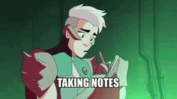 Princesses Of Power Animated Series Scorpia Taking Notes GIF