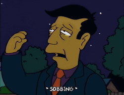 Principal Skinner Fake Sobbing  GIF