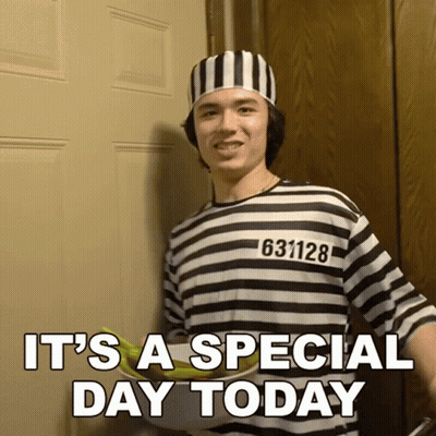 Prisoner Man With Special Day GIF