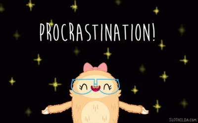Procrastination State Of Mind GIF