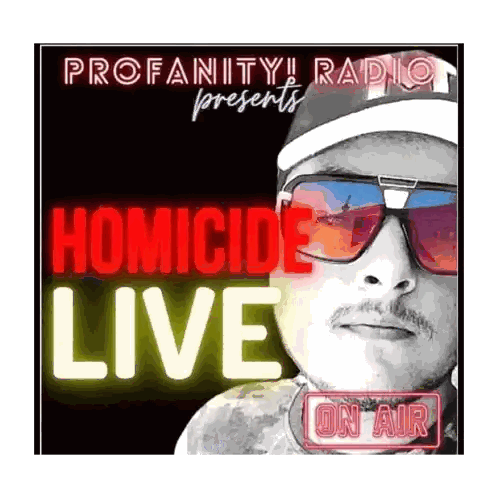 Profannity Radio Presents Homicide Live On Air Sticker