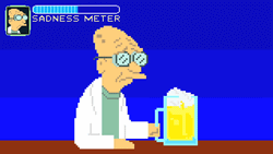 Professor Proton Drinking GIF