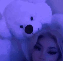 Profile Pic Baddie Girl With Teddy Bear GIF