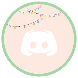 Profile Pic Cute Discord Logo Holiday Lights GIF
