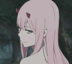Profile Pic Zero Two Cute Smiling Anime Girl  GIF
