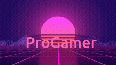Progamer On Purple And Pink Background GIF