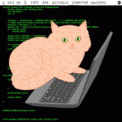 Programmer Cat Typing On Laptop GIF