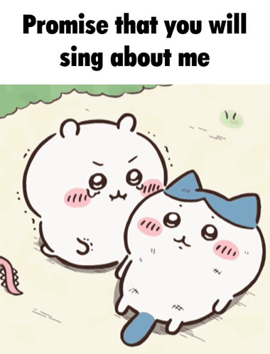 Promise Sing About Me Poster With Cartoon Characters GIF