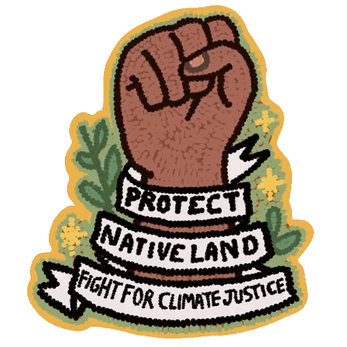 Protect Native Land Fist Sticker
