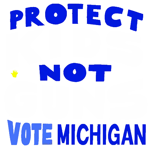 Protect Not Vote Michigan Sign With Yellow Hands Sticker