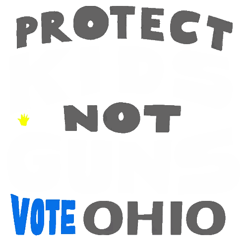 Protect Not Vote Ohio Yellow Hands Sticker