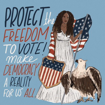 Protect The Freedom To Vote Poster GIF