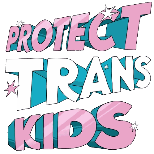 Protect Trans Kids Poster Sticker