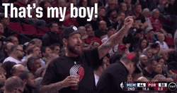 Proud Father Yelling That's My Boy GIF