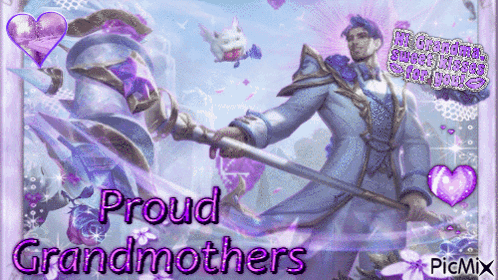 Proud Grandmothers With Sword GIF