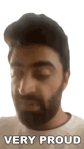 Proud Man With Beard Sticker