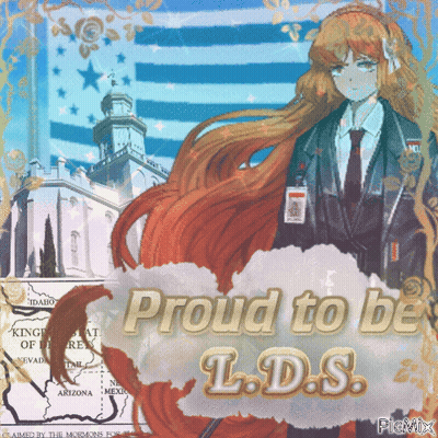 Proud To Be L.D.S. Girl In Suit And Tie GIF