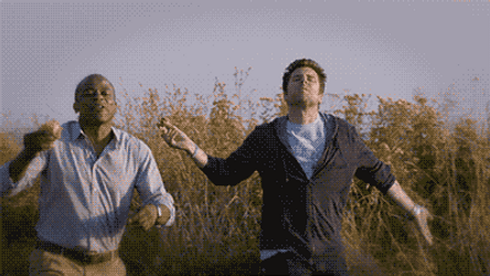 Psych Gus And Shawn Spencer Happy Moments GIF