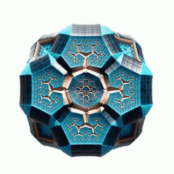 Psychedelic Amazing Tesseract Graphics Art GIF