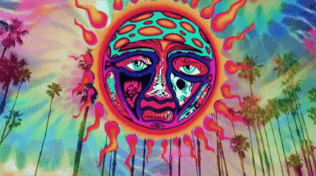 Psychedelic Art Acid Trip Sun GIF